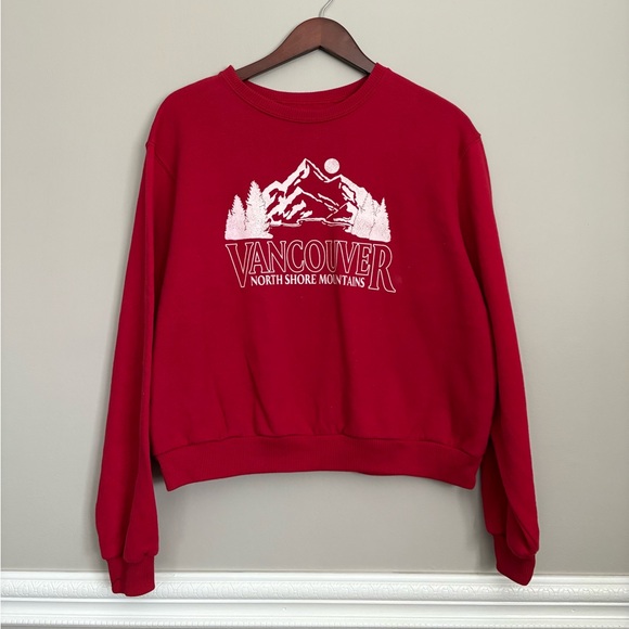 Hollister Sweaters - Red Vancouver Women's Sweatshirt | Hollister